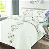 Dreamscene, Set di Biancheria da Letto con Copripiumino e federe, Reversibile, Motivo: Cuori, Colore Naturale