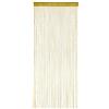 Relaxdays Tenda a Fili, Accorciabile, 90 x 245 cm, con Passante, per Porte e Finestre, Frange Divisorie, Separé, Oro