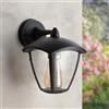 M Ledme Lampada da parete per esterni Ronse Series - IP44 impermeabile, attacco E27, design classico nero, per terrazza, veranda o giardino (lampadina non inclusa)