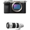 Sony Alpha 7CII di Sony | Fotocamera mirrorless full-frame (compatta, 33 MP, autofocus in tempo reale, 10 fps, video in 4K, display touch orientabile) + Lente SEL200600G (Argento)
