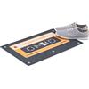 Relaxdays Zerbino Ingresso Casa, 40x60 cm, Tappeto Tape Antiscivolo in Plastica, Indoor e Outdoor, Nero Arancione