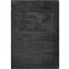 -LUXOR- living Tappeto in pelliccia sintetica Coste per camera da letto, ideale per la camera da letto, comodo tappeto in pelliccia di agnello, 80 x 150 cm, antracite