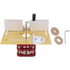 Spacnana Sollevatore per Fresatrice, Base in Acciaio Inossidabile, Kit di Fresatura per Sollevamento Manuale, Inserto Piastra per Fresatrice in Lega di Alluminio, per Motore 64-66mm