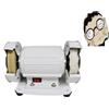 Generic Macchina lucidatrice per lenti da banco, doppia ruota da 3000 giri/min, a basso rumore e vibrazioni, combinazione di ruote in tessuto e lana per negozi di ottica e cura della vista
