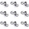 ZS 16G Acciaio Chirurgico Dermico Piercing Gioielli per Uomini Donne CZ Diamante Dermal Anchor Tops Pelle Microdermal Piercing Gioielli