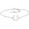 Sofia Milani - Bracciale da Donna in Argento 925 - con Pietra Zircone - Ciondolo a Ferro di Cavallo - 30082