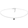 Elli Collana Donna Choker Cuore Ciondolo Trend Blogger in Argento Sterling 925 con Smalto