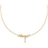 FANCIME Harry Potter x Collaboration - Always - Collana con ciondolo in rame placcato giallo per donne e ragazze