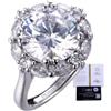 Halukakah Anello Donna Moissanite,Alternativa al Diamante da Laboratorio,Argento Sterling 34,8% Placcato Platino Metallo Ipoallergenico,Misura Regolabile,Regalo di Lusso per Anniversario,San Valentino