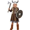 Funidelia | Costume da vichingo per bambina Nordico, Valchiria, Barbarian, Vikings - Costume per bambini e accessori per Feste, Carnevale e Halloween - Taglia 3-4 anni - Marroni