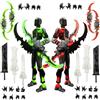 SANSGOUP T13 Action Figure Set (Assembly completato), Hiros 13 Toy Robot Multi-giunto stampato in 3D, Titan Dummy 13 Figura d'azione, decorazioni desktop per gli amanti del gioco giocattoli (Blu Viola)