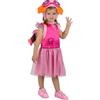Funidelia Costume Ufficiale di Skye Paw Patrol per bambina, Include: Vestito, zainetto e cappello. Taglia 2-3 anni - Tenuta per bambini per feste, Carnevale e Halloween