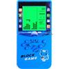 HLF Nuova console di gioco in mattoni a grande schermo retroilluminazione verde integrata 23 giochi multi-modalità puzzle velocità e difficoltà possono essere regolate un regalo per i bambini (Blue)