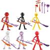Generic Set Di Action Figure Da Collezione, Robot Articolato Con 7 Armi, Bambola Meccanica Completamente Snodabile, Pronta Per Lo Stop Motion, Mini Figura Per Bambini E Appassionati (6 pezzi)