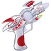 P'tit Clown P' CLOWN - 23855 - Falsa pistola spaziale - Luci lampeggianti e effetti sonori - Accessori per costume soldato spaziale alieno - Carnevale Halloween Cosplay - 3 batterie AA (non incluse)