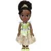 Disney Princess Bambola Principessa Tiana 38 cm con bellissimi occhi scintillanti, abito scarpette e tiara, bambine dai 3 anni in su