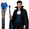 dellyy Gotico Scettro di Halloween, Carnevale Bastone Strega, 105cm, Cosplay Bacchetta di Halloween, Strega Bastone da Passeggio, Vampiro Scettro di Carnevale, Cosplay Faraone Bacchetta, B