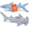 Bedwina Grande squalo di peluche, confezione da 2: Mako 35,6 cm e martello 33 cm | Morbidi squali di peluche per neonati e bambini, regali a tema oceano, decorazioni per camerette e giochi di fantasia