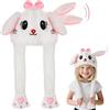 Hifot Animale Cappello con Orecchie Che Si Muovono, Peluche Cappello Orecchie Che Si Muovono, Cappelli Divertenti per Bambini e Adulti per Halloween Natale Carnevale Feste di Compleanno Regalo