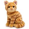 Syglawnd Gatto di peluche, gatto di peluche seduto realistico, 26 cm stile 3, animale