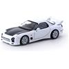 Tarmac Works T64G-012-WH RX-7 (FD3S) A-Spec RHD (guida a destra) Bianco casto con cappuccio in carbonio Global64 Serie 1/64