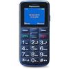Panasonic KX-TU110EXC Telefono Cellulare Essenziale per Anziani, Pulsante SOS, Chiamata Prioritaria, Telefono a Tasti Grandi, Bluetooth, Torcia, Fotocamera, Blu