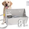 Svauoumu Contenitore per bere per bovini e pecore 8 litri Acquaio in acciaio inox per cani di grossa taglia all'aperto, abbeveratoio automatico per cani, grande abbeveratoio per cani, contenitore per