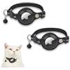zoerbufan 2 Pezzi Collare Gatto con Fibbia e Campanellino di Sicurezza per Gattini e Cani di Piccola Taglia Compatibile AirTag Apple, Accessori Animali Domestic