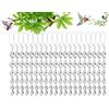 Abiyou 20PCS Repellente per Uccelli Riflettente, 30CM Spirale Riflettente, Spaventapasseri Riflettente, Repellente Uccelli Riflettente Spirale, per Balconi e Giardini, Uccelli, Fiori, Bird Defense