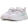 Puma Trinity 2 LT AC+ PS Sneaker, White-Aqua Glow-Powder Pink, 13.5 UK Bambino