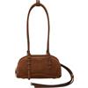 LIEBESKIND BERLIN Pelle borsa a tracolla Capri Satchel Brown marrone