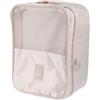 WATIIFUFU Borsa da Viaggio per Scarpe Doppio Strato Portatile Beige