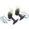 EWsdsfs Motore Elettrico subacqueo DC 7V-12V 3A 80W con spazzole, Impermeabile, elica a 3 Pale, velocità a Vuoto di 12000 Giri/min, for Barche Esche RC(1pair)