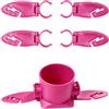 ECMQS Supporto per pagaia per kayak con clip per timone | Porta bevande, design di montaggio in ABS per canoa, paddleboard, Shoreline Utility