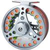 NexRen Mulinello da pesca a mosca in lega, 8,5 cm, rosso, un pulsante (ruota 7/8#) | Costruzione in lega ad alto tenore di carbonio, finitura rossa, dimensioni 8,5 x 2,2 cm, rimozione con un solo pulsante