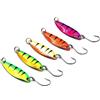 Generico Cucchiaini Ondulanti Spoons da Trota 2 gr Set da 5 pezzi con Amo Singolo con Scatola trout area