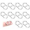 IFTHGIO 10 Pezzi Moschettoni a Forma di S Acciaio Inox,IFTHGIO Carabiner Small