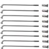 GMZQSN 36 raggi per bicicletta da 12 G con nippli, 60-305 mm, raggi in acciaio per ruote di biciclette elettriche, parti per bici, accessori per riparazione e sostituzione ruote (200 mm)