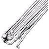 GMZQSN Raggi per bicicletta in acciaio inossidabile ad alta resistenza con nippli - 254-275 mm argento per 700C e riparazione ruote profonde (261 mm)