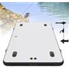 Generic Barca da pesca portatile, resistente pontile gonfiabile con 2 pontoni, supporta 400 kg, ideale per pesca, canottaggio, nuoto, piattaforma galleggiante