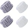 ZelongChen 4 braccialetti in microfibra per lavare il viso, fasce assorbenti e fasce per il sudore da donna, elastici per la cura della pelle per evitare fuoriuscite di liquidi