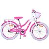 VOLARE Bicicletta da bambina 20 pollici con cestino e portapacchi modello Lovely