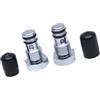 Generic Tappo per ingranaggio subacqueo per sistemi a doppio cilindro backmount | Filettatura destra sinistra in ottone, 37,2 x 12,7 mm, ricambio per manutenzione