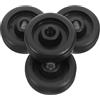 HOMSFOU 4 Pezzi Ruote per Attrezzature Fitness Resistenti all'Usura in Pp e Pa per Tapis e Cyclette, Ruote Mobili per Allenamenti Domestici Efficaci