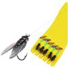Allthingstore Kit di esche da pesca a mosca legate a mano, 275 pezzi rotanti | Costruzione legata a mano, ganci appuntiti, design durevole, imitazione realistica delle mosche, azione istantanea di colpo