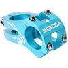 Generisch Attacco manubrio MTB 31.8, attacco corto in lega di alluminio per forcella da 1,12/28,6 mm, attacco cavo per mountain bike, parti per bicicletta fresate CNC, 45 mm, leggero, compatto, blu