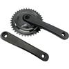wanhaoaony Guarnitura MTB 38T Pieghevole Bicycle Grulenkset Single Speed 165mm Bicy Bike Set Catena A Corona in Lega di Alluminio Purvella a Catena Ruota pignone