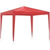 Generic Tenda per feste 250 x 250 x 240 cm Rosso PE e acciaio