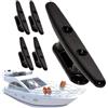 Generico Boat Dock Cleats | 4 Nylon Marine Rope Hooks Boat Dock Cleats | Boat Dock Cleats - 4 Black PA66 Nylon Rope Hooks, Marine‑Grade Non‑Slip, 2/5/10‑Piece Set for Boats, Kayaks, Skis & Sail