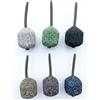 Generico PM Fishing Kit 6 Piombi da Pesca Carpfishing CUBO in Line Pear Square con Girella Piombo Carp Carpa Pesca a Fondo Lago Fiume PM Fishing Bombette PVA (6pz 55gr)